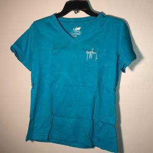 Guy Harvey Teal Short Sleeved Tee
